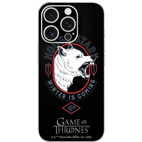 Game of Thrones: House Stark Direwolf iPhone 16 Pro Skin
